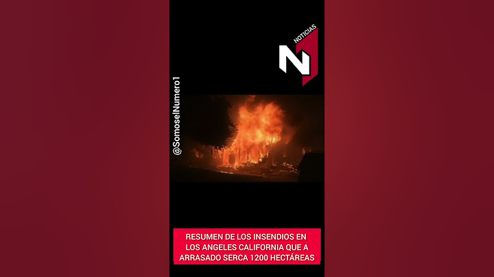 Resumen de los incendios en los angeles California que a arrasado serca 1200 hectáreas