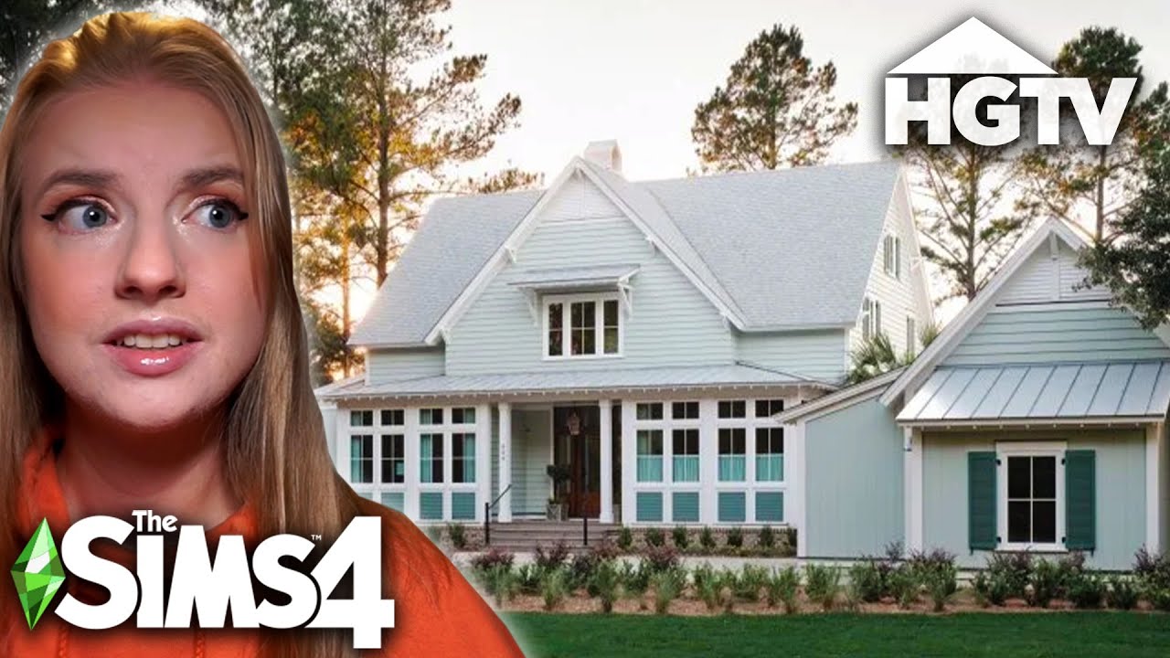 building a REAL HGTV house in The Sims 4! - YouTube