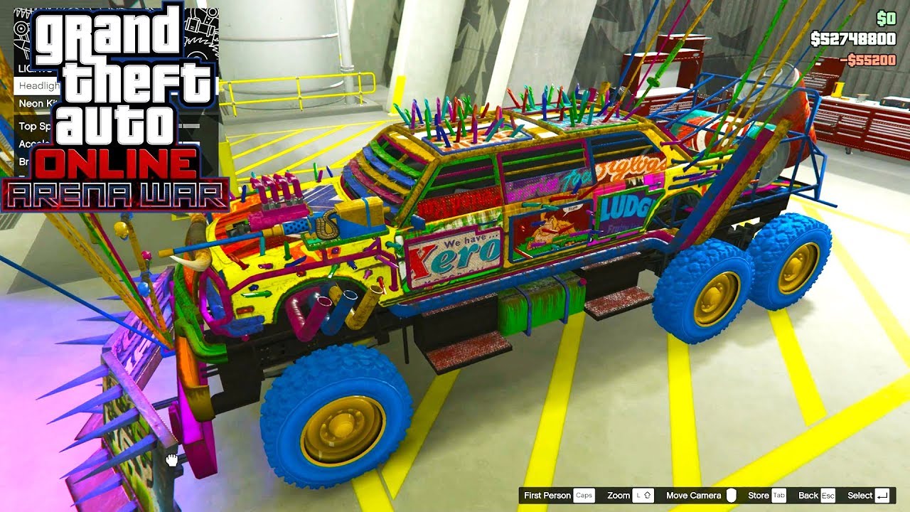 Mercedes Monster? Benefactor Nightmare Bruiser 4k Insane car GTA 5 ONLINE GAMEPLAY Armored Guns