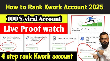 How to rank Kwork Account | Kwork account kaise rank kren | How to get fast order on Kwork | kwork