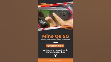 How many cameras can work with Mine Q8S 5g bonding encoder #5gbondingencoder #livestreaming #mineq8s