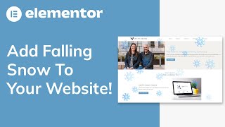 Add Falling Snow To Your Website (Elementor Tutorial)