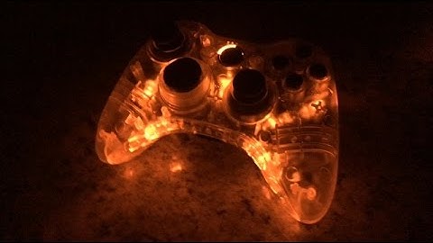Custom *Fire* Xbox 360 Controller!! Orange LEDs, Amazing Controller by - Sharky