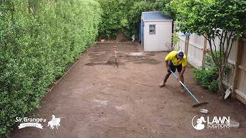 Turf Installation Manu Feildel Backyard Time Lapse