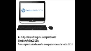 Hp Pavilion 20  b250la Drivers Win7