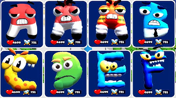 Merge Alphabet Cry Cat Banana vs Merge Alphabet Monster Max Level Gameplay Merge Battle