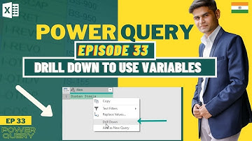 Drill Down to Use Variables | Power Query Masterclass EP33 | Get & Transform