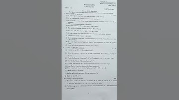 Linear Algebra (Core12)  Question paper 2024 +3 5th Semester Sambalpur University