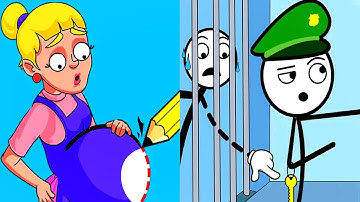 Draw Puzzle vs Thief Puzzle - Satisfying ASMR Walkthrough Funny Gameplay Max Level