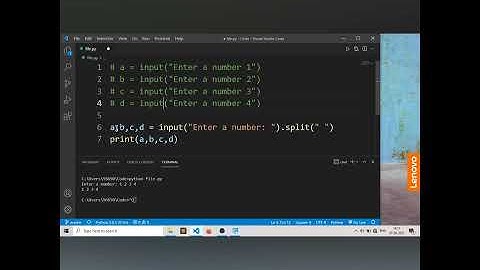 how to take multiple inputs in one line #python trick #python