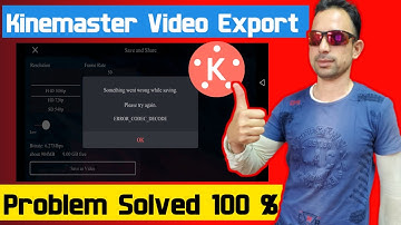 Kinemaster Video Export (Save) Problem Fix 2022||Kinemaster me Video Export nahi ho raha @SyedGedazi
