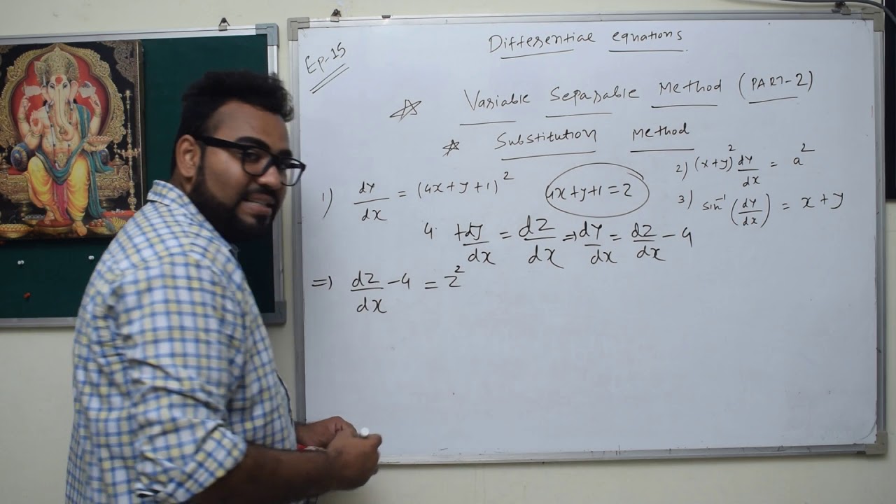 MATHS 3 EPISODE 15 PART 2 VARIABLE SEPARABLE METHOD OF DIFFERENTIAL Maths 3 episode 15 part 2 variable separable method of differential