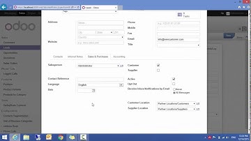 Leads and opportunities in odoo