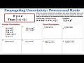 Understanding Uncertainty Propagation with Powers and Roots