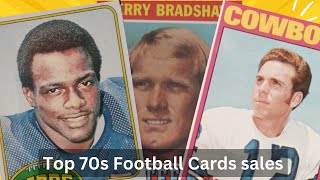 Top 1970s Football card sales on Ebay from March to May 2023 for PSA Graded NFL Football Cards