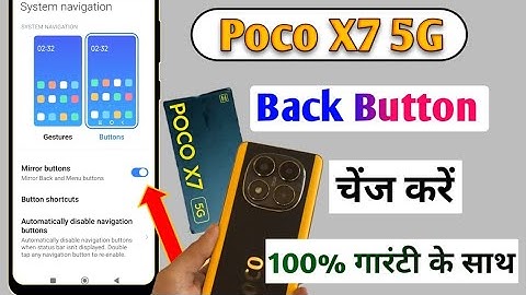 Poco X7 5g Back Button Setting | how to change back button in Poco x7 5g
