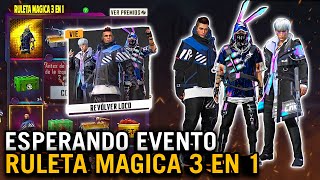 ESPERANDO LA NUEVA RULETA MAGICA 3 EN 1 REVOLVER LOCO?EVENTO DE FREE FIRE EN VIVO!! Padda Wann