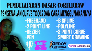 Belajar dasar coreldraw x7-pengenalan curve tools (part 2)