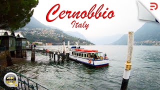 Cernobbio - Italy | Walking Tour to the Lakefront with Light Showers | 4K - [UHD]
