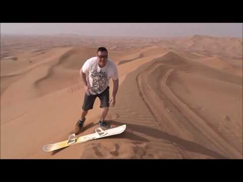 Sand Boarding In The Dubai Desert…..EPIC FACE PLANT!