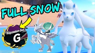 FULL SNOW Calyrex-Ice! Pokemon VGC Regulation G 2024 Scarlet and Violet Competitive Wifi Battles