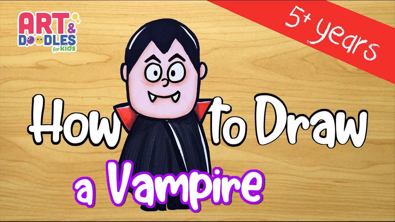 How To Draw A Cartoon Vampire, Step by Step, Drawing Guide, by Dawn -  DragoArt