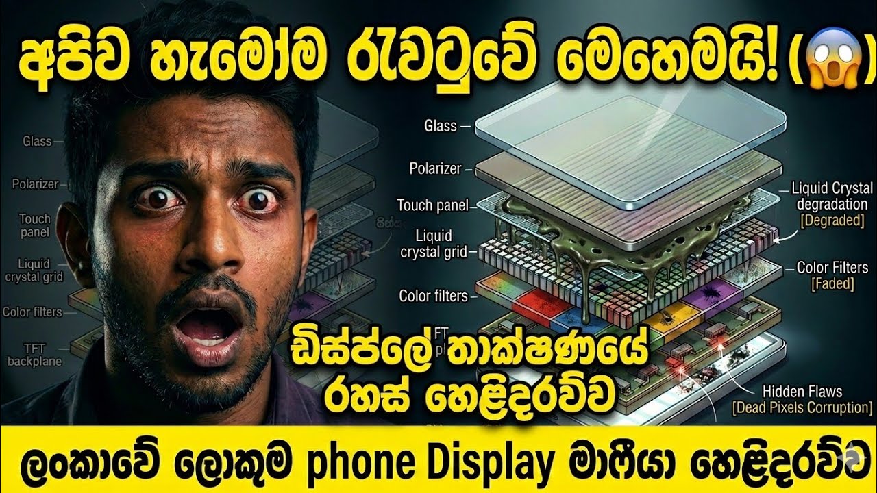 ඔයාගේ ෆෝන් එකේ Display එක ඔයාව රවට්ටනවා ද? 😱 | Smartphone Displays Explained Sinhala