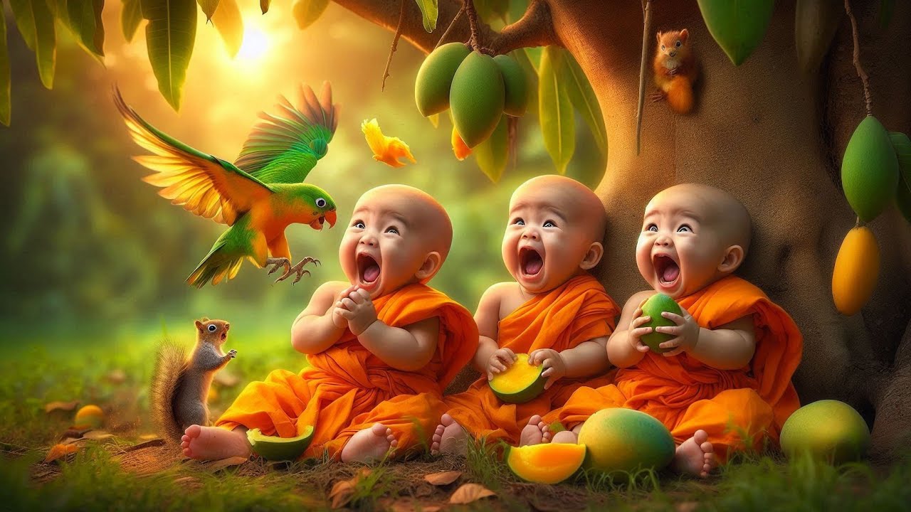 Little monk so cute funny 🤣🤣// cute baby funny video 🥰😃