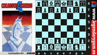 ♟️ Colossus Chess 4.0 (C64, 1985) | Retro Chess Match | Commodore 64 Strategy Classic