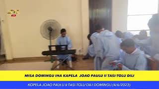 Misa Domingu Iha Kapela Jaoa Paulu II Tasi-Tolu, Preziden Husi Pe.Augusto C Martins