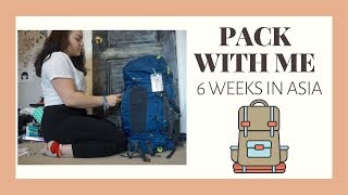 PACK WITH ME | BACKPACKING ASIA 2019 | Essential Tips & What to Bring