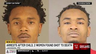 2 people arrested in triple homicide in Jackson, Mississippi