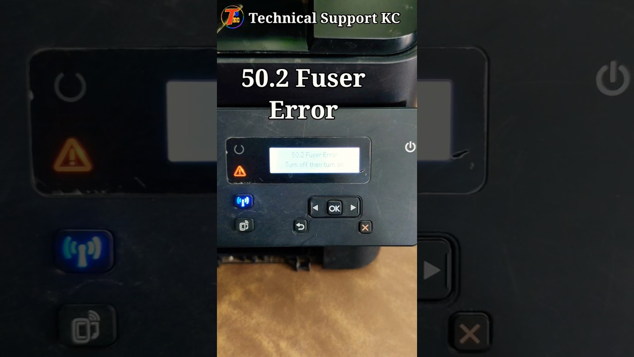 50.2 fuser error for hp m202 printer 