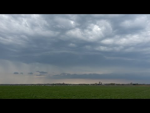Onweer Heiloo en Castricum | Fraaie structuren en bliksem | 9 mei 2021