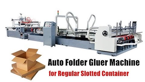 【Full Automatic Folder Gluer Machine】 for Corrugated Regular Slotted Container RSC Carton
