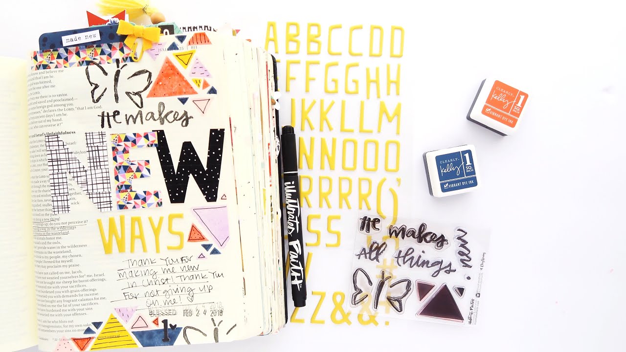All Things New | Bible Journaling Process Video