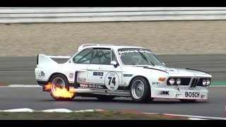 BMW 3.5 CSL on Nürburgring AVD Oldtimer GP 2023 + Onboard : Flames \u0026 Sound ! [HD]