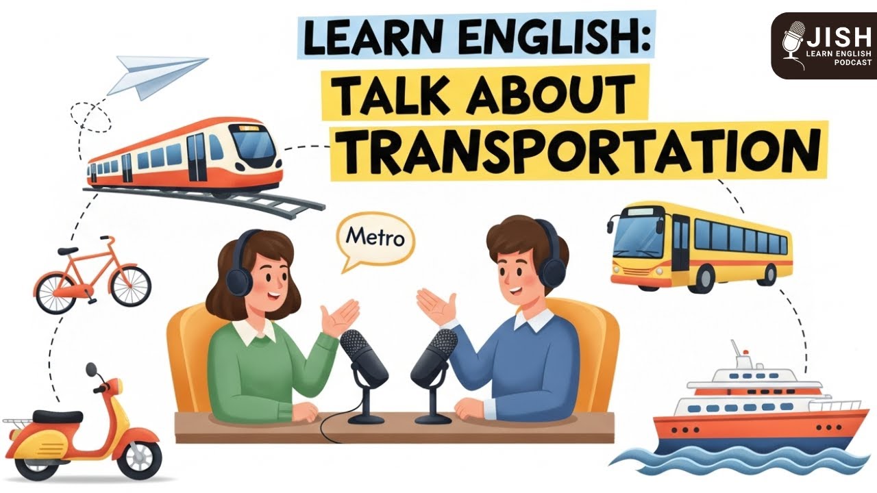How to Talk About Transportation in English | Slow English Conversation (A2-B1) | English Podcast