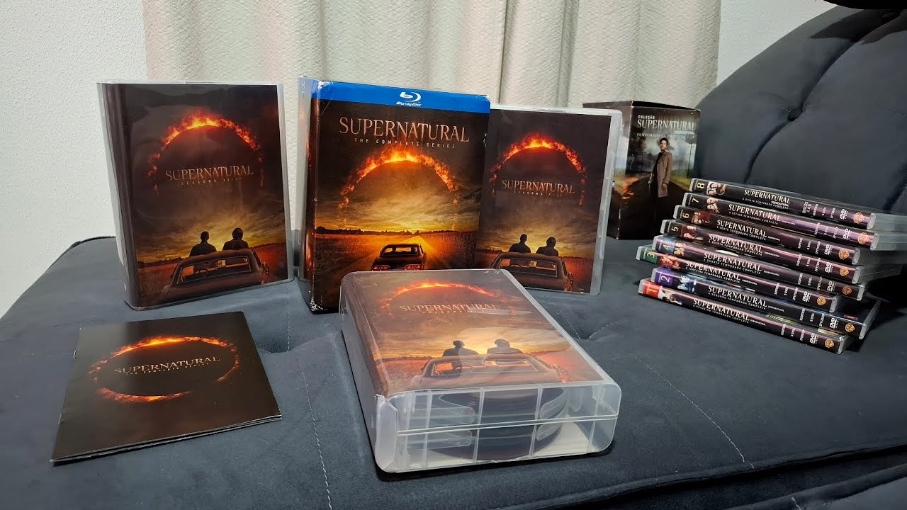 Unboxing Supernatural A Série Completa em Blu-Ray (repackaged