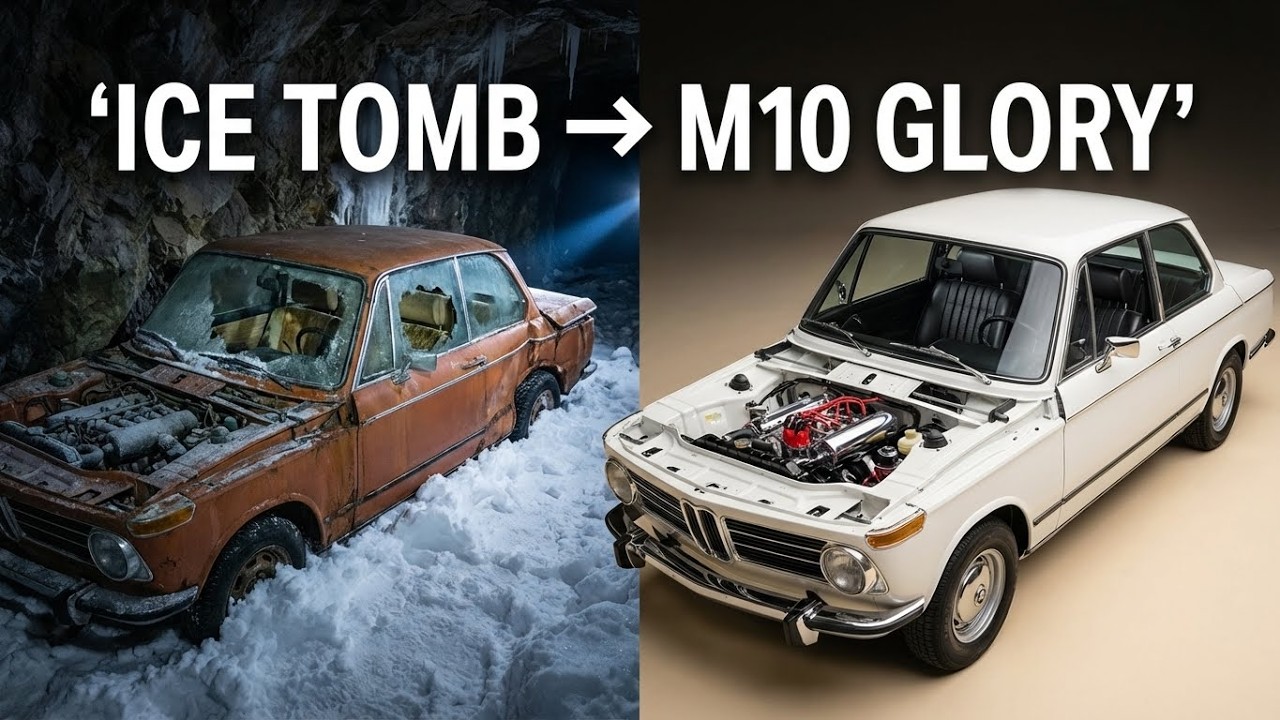 ASMR Restoring a Frozen 1973 BMW 2002tii – From Alpine Ice Tomb to M10 Glory