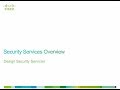 thinQtank Learning CCDP Training Camp - Design Security Services (Security Services Overview)