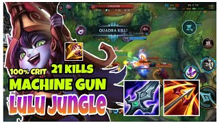 LULU WILD RIFT JUNGLE BEST BUILD INSANE LULU FULL ATTACK SPEED