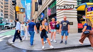 This Is 7th Avenue NYC In Summer 4k Walking Tour