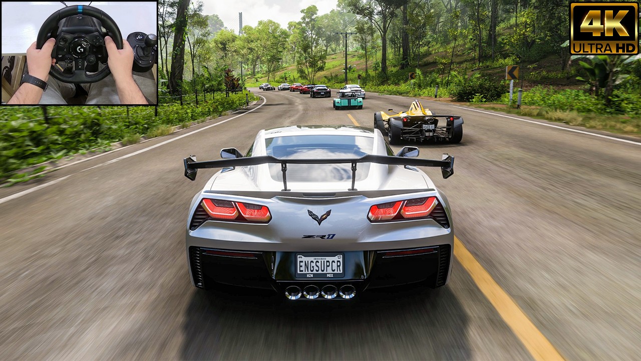 Chevrolet Corvette ZR1 VS Track Toys - Forza Horizon 5 | Logitech G923 Steering Wheel