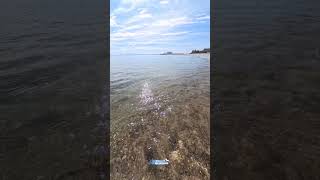На морето в град Бургас през октомври.