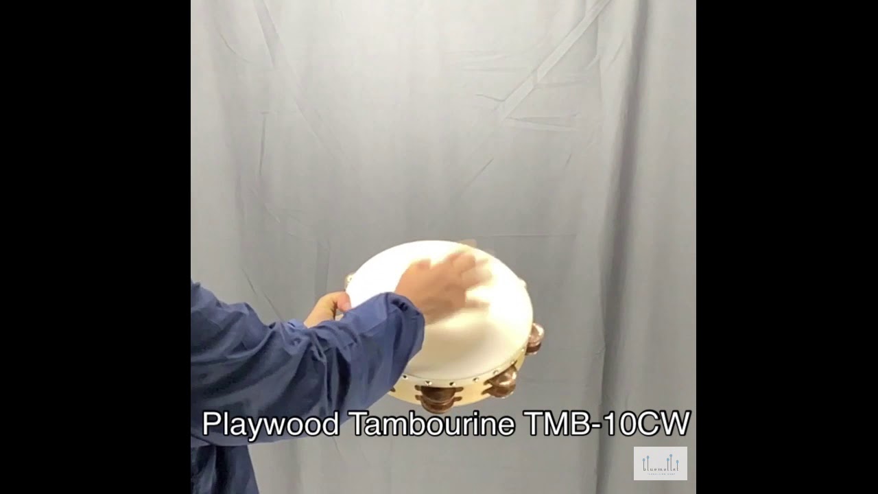 Playwood Tambourine TMB-10CW - YouTube