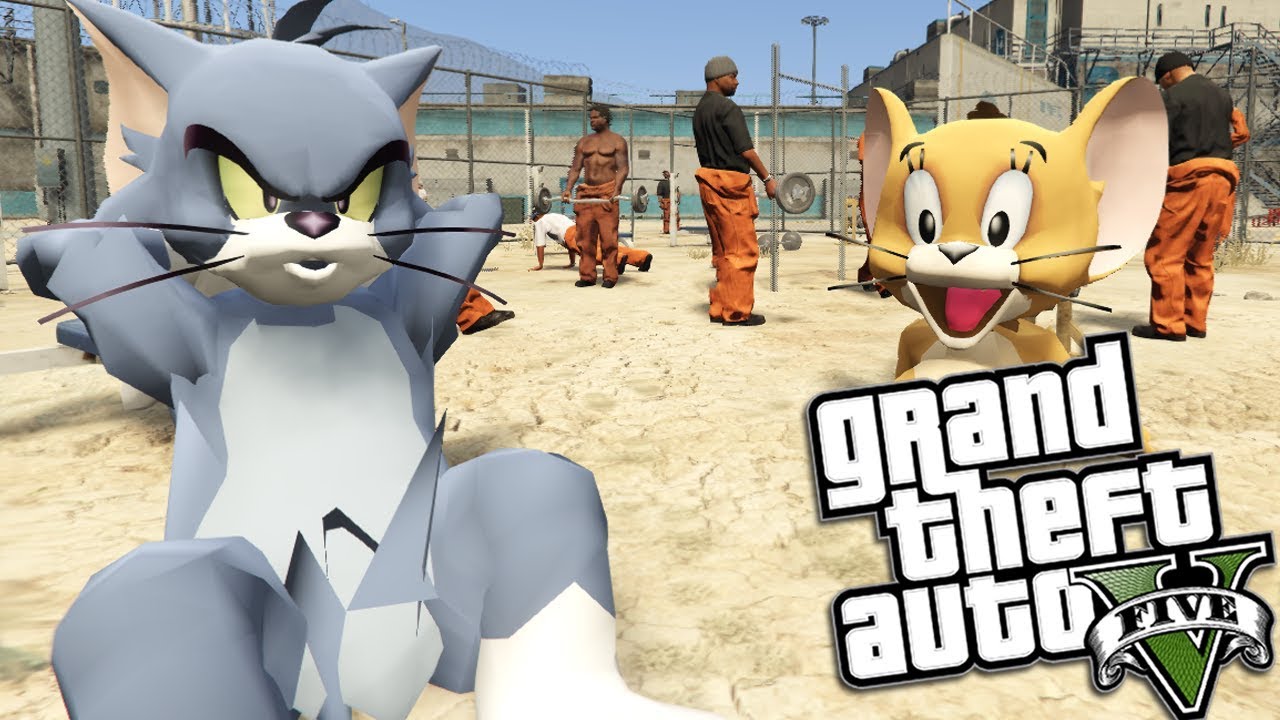 GTA 5 Mods - TOM AND JERRY GO TO PRISON MOD (GTA 5 Mods Gameplay)