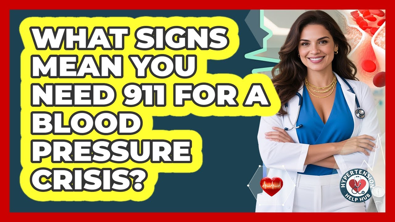 What Signs Mean You Need 911 For A Blood Pressure Crisis? - Hypertension Help Hub