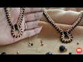 Easy and simple beaded necklace | Beautiful necklace making tutorial for beginners.