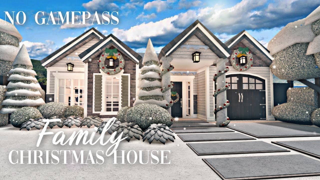 Roblox Bloxburg - No Gamepass Family Christmas House - Minami Oroi ...